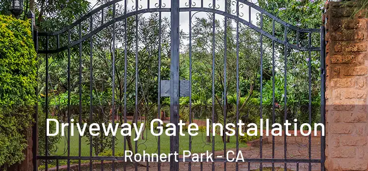 Driveway Gate Installation Rohnert Park - CA