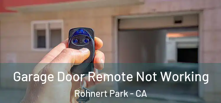  Garage Door Remote Not Working Rohnert Park - CA